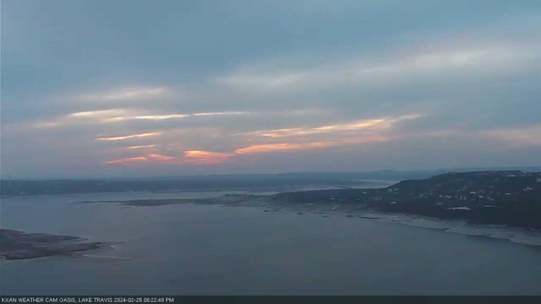Lake Travis webcam, February 26, 2024 6:25 PM CT