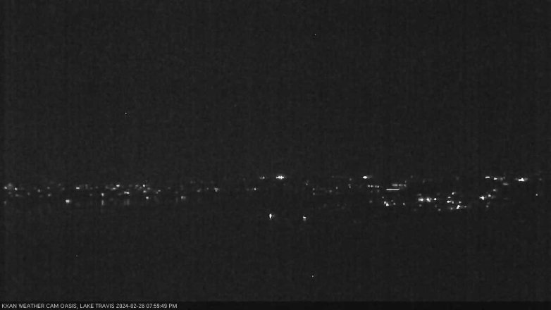 Lake Travis webcam, February 26, 2024 8:00 PM CT