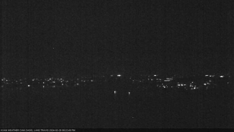 Lake Travis webcam, February 26, 2024 8:25 PM CT