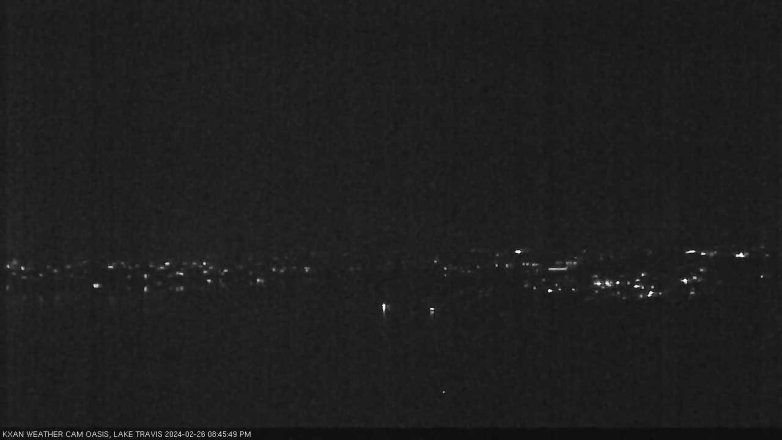 Lake Travis webcam, February 26, 2024 8:45 PM CT