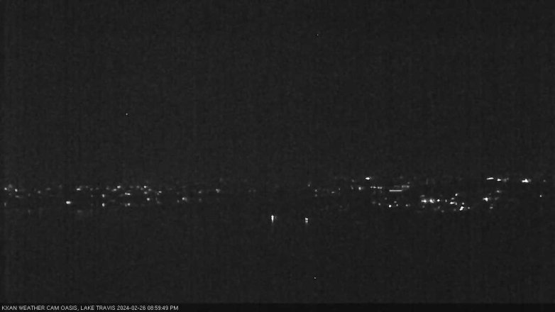 Lake Travis webcam, February 26, 2024 9:00 PM CT