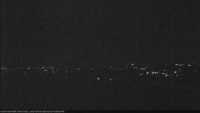 Lake Travis webcam, February 26, 2024 10:45 PM CT