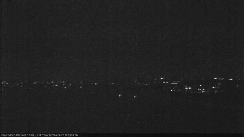 Lake Travis webcam, February 26, 2024 11:00 PM CT