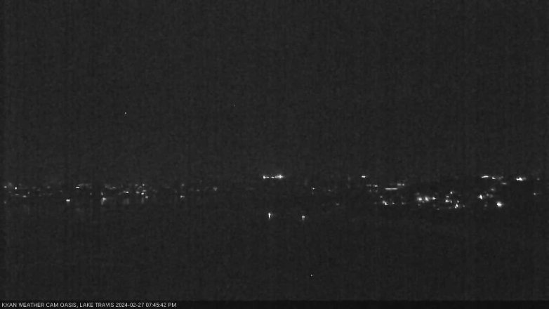 Lake Travis webcam, February 27, 2024 7:45 PM CT