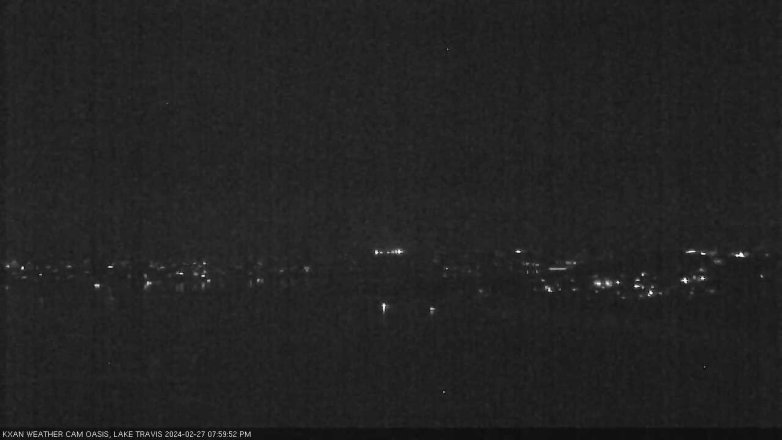 Lake Travis webcam, February 27, 2024 8:00 PM CT