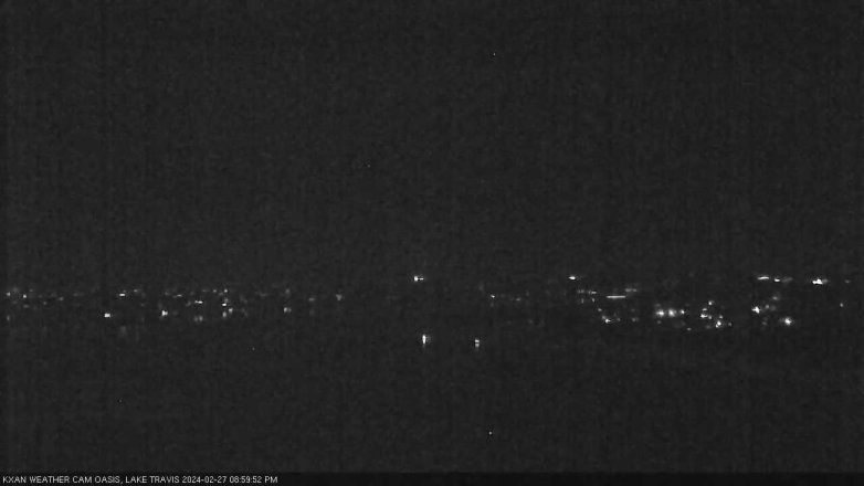 Lake Travis webcam, February 27, 2024 9:00 PM CT