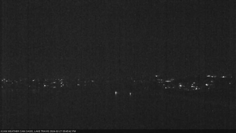 Lake Travis webcam, February 27, 2024 9:45 PM CT