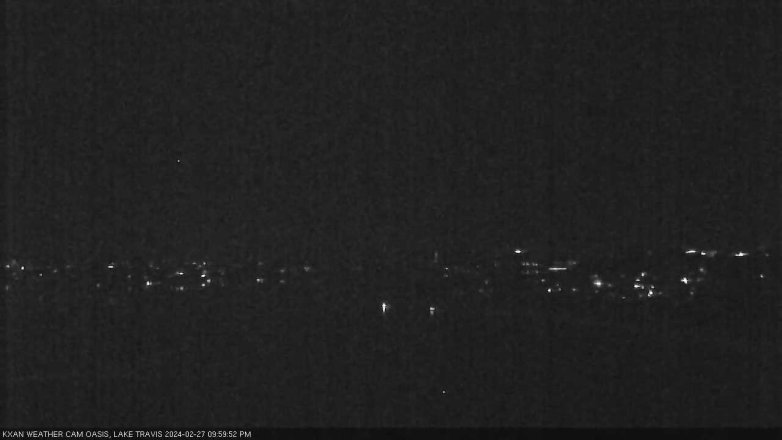 Lake Travis webcam, February 27, 2024 10:00 PM CT