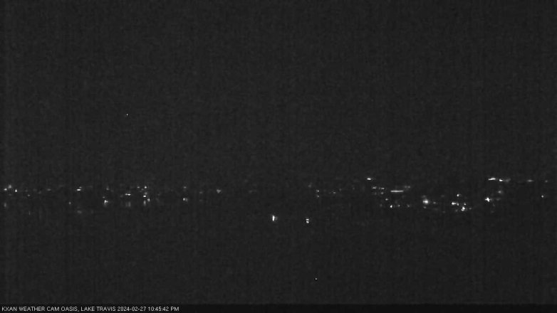 Lake Travis webcam, February 27, 2024 10:45 PM CT