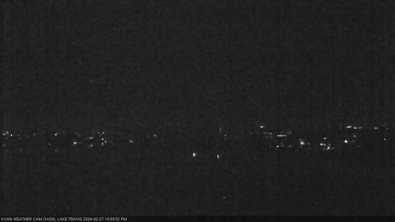 Lake Travis webcam, February 27, 2024 11:00 PM CT