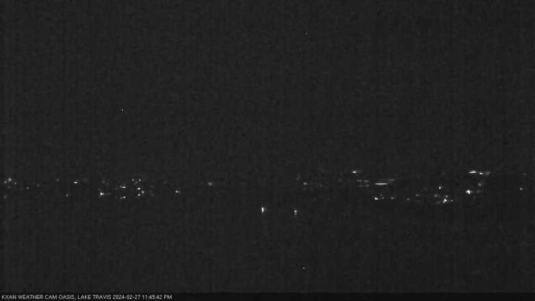 Lake Travis webcam, February 27, 2024 11:45 PM CT