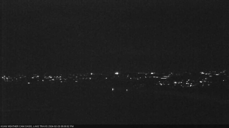 Lake Travis webcam, February 28, 2024 8:00 PM CT