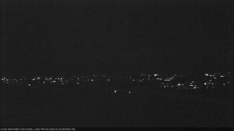 Lake Travis webcam, February 28, 2024 9:00 PM CT