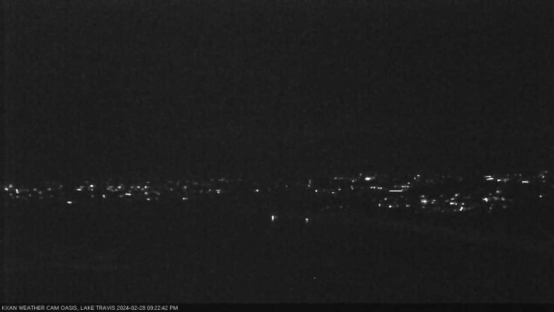 Lake Travis webcam, February 28, 2024 9:25 PM CT