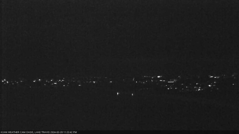 Lake Travis webcam, February 28, 2024 11:25 PM CT