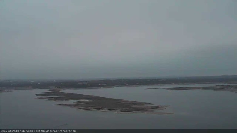 Lake Travis webcam, February 29, 2024 6:25 PM CT