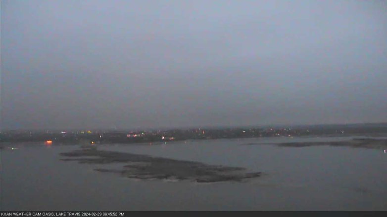 Lake Travis webcam, February 29, 2024 6:45 PM CT