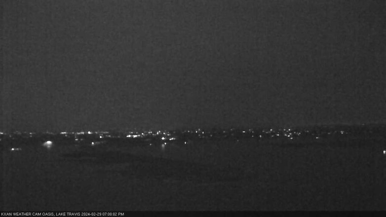 Lake Travis webcam, February 29, 2024 7:00 PM CT