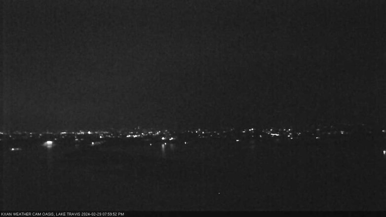 Lake Travis webcam, February 29, 2024 8:00 PM CT