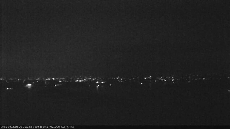 Lake Travis webcam, February 29, 2024 8:25 PM CT