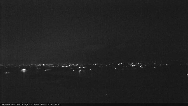 Lake Travis webcam, February 29, 2024 8:45 PM CT