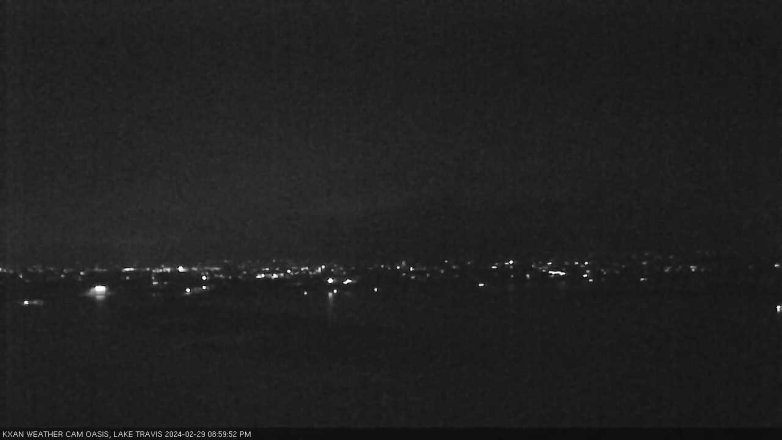Lake Travis webcam, February 29, 2024 9:00 PM CT