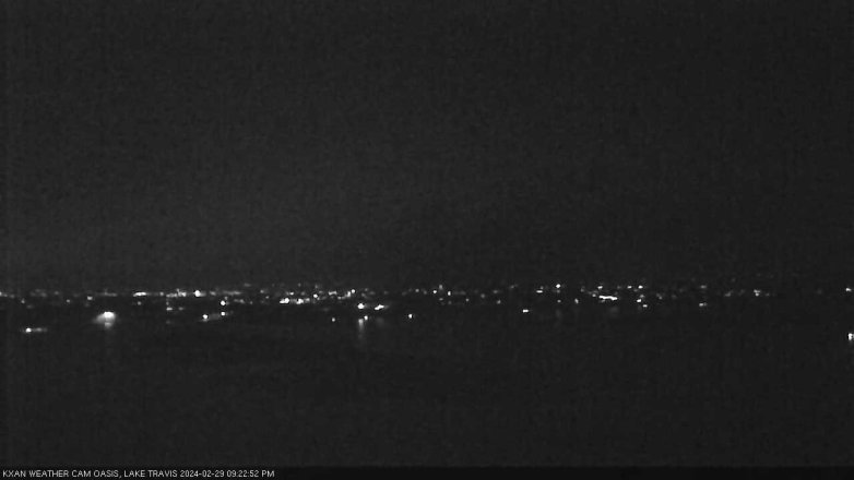 Lake Travis webcam, February 29, 2024 9:25 PM CT