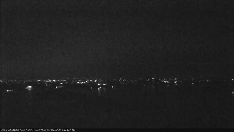 Lake Travis webcam, February 29, 2024 9:45 PM CT