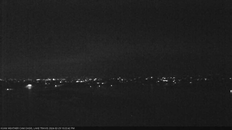 Lake Travis webcam, February 29, 2024 10:25 PM CT