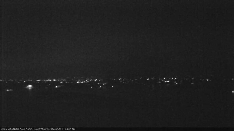 Lake Travis webcam, February 29, 2024 11:00 PM CT