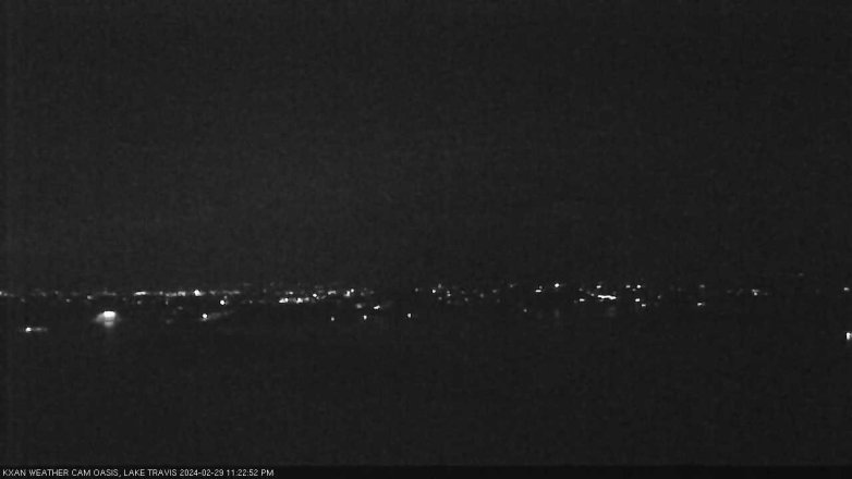 Lake Travis webcam, February 29, 2024 11:25 PM CT
