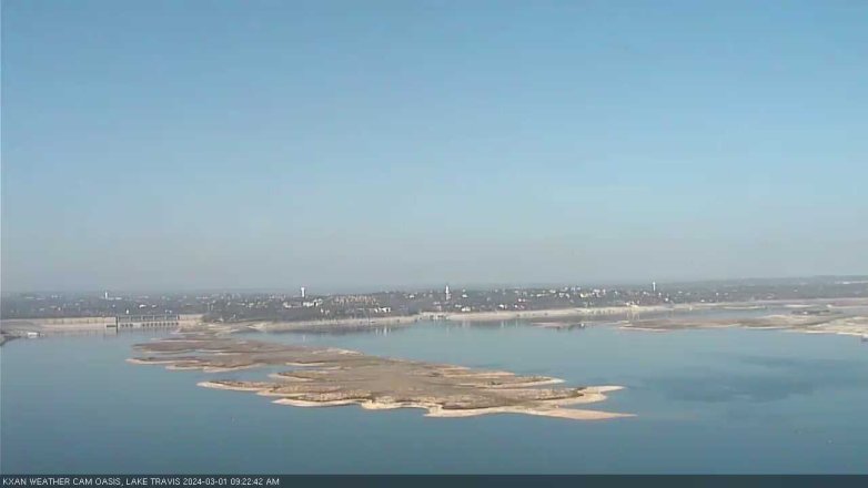Lake Travis webcam, March 1, 2024 9:25 AM CT