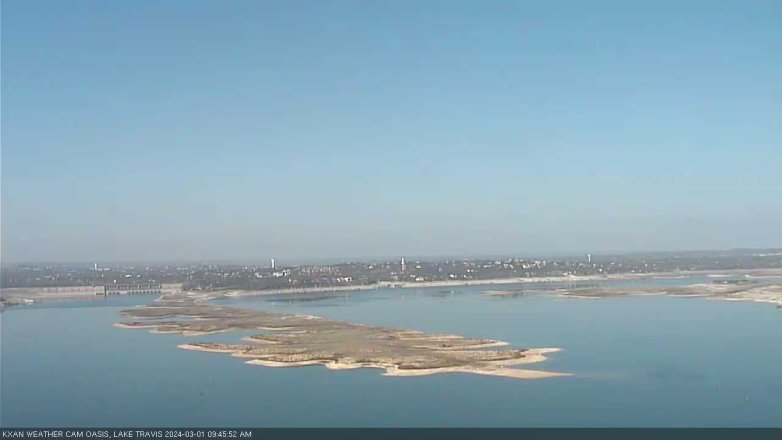 Lake Travis webcam, March 1, 2024 9:45 AM CT