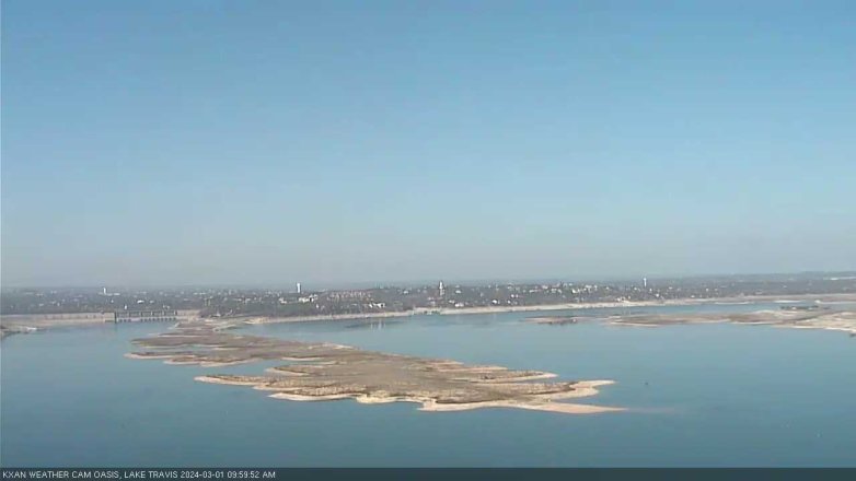 Lake Travis webcam, March 1, 2024 10:00 AM CT