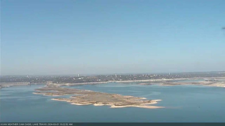 Lake Travis webcam, March 1, 2024 10:25 AM CT
