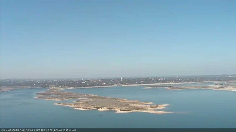 Lake Travis webcam, March 1, 2024 10:45 AM CT