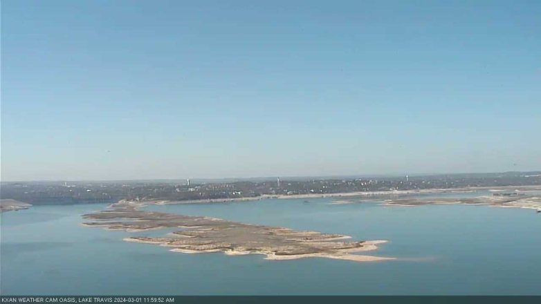 Lake Travis webcam, March 1, 2024 12:00 PM CT