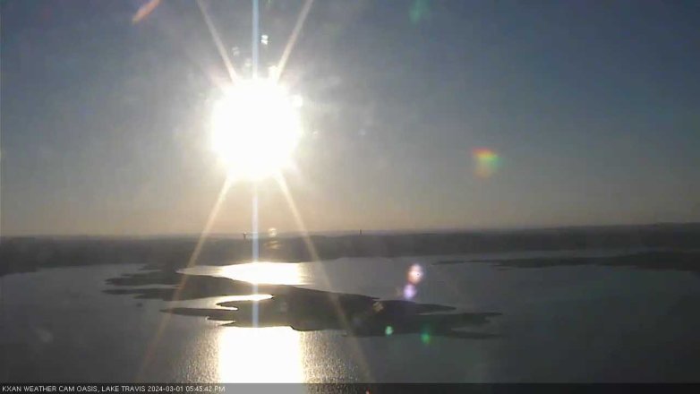 Lake Travis webcam, March 1, 2024 5:45 PM CT