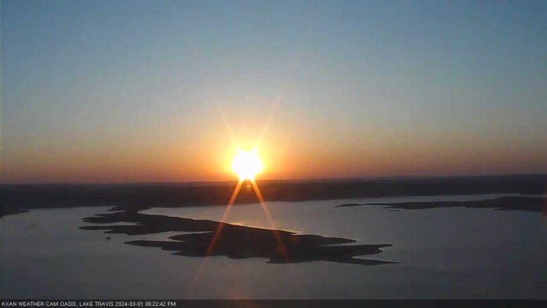 Lake Travis webcam, March 1, 2024 6:25 PM CT