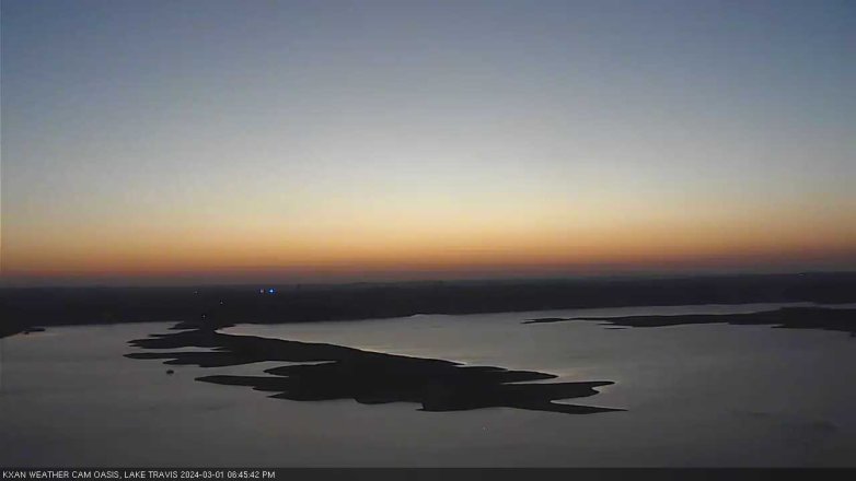 Lake Travis webcam, March 1, 2024 6:45 PM CT