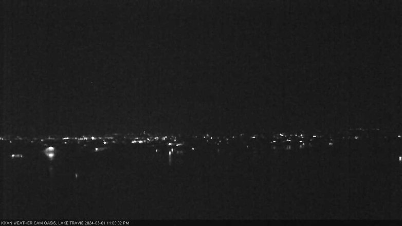 Lake Travis webcam, March 1, 2024 11:00 PM CT