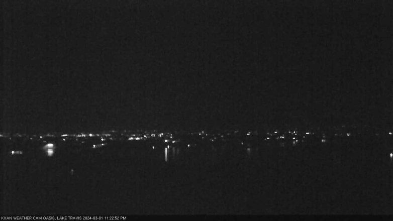 Lake Travis webcam, March 1, 2024 11:25 PM CT
