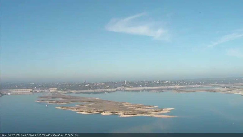 Lake Travis webcam, March 2, 2024 9:00 AM CT