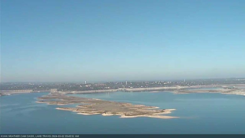 Lake Travis webcam, March 2, 2024 9:45 AM CT