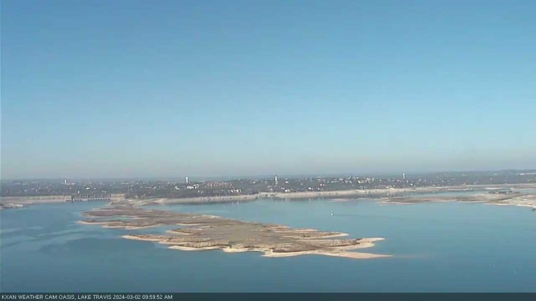 Lake Travis webcam, March 2, 2024 10:00 AM CT