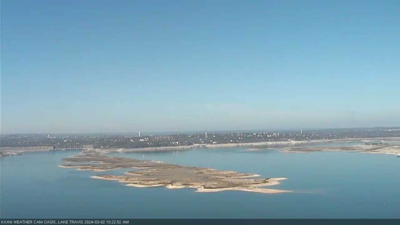 Lake Travis webcam, March 2, 2024 10:25 AM CT
