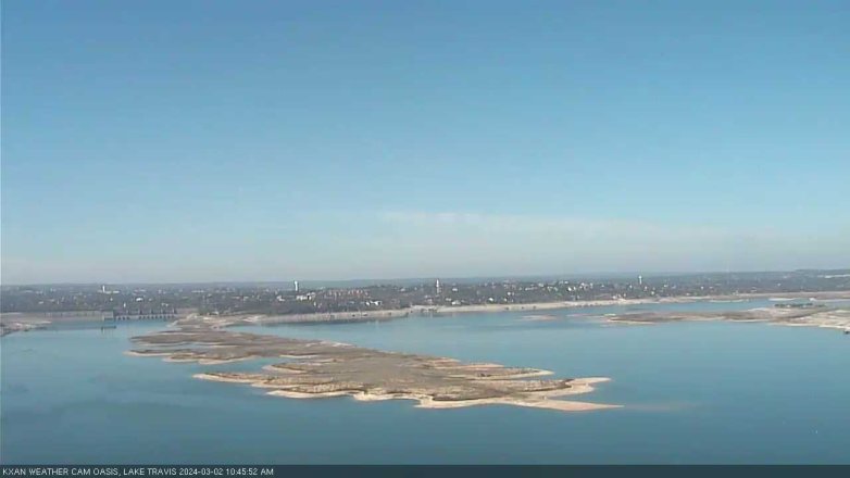 Lake Travis webcam, March 2, 2024 10:45 AM CT