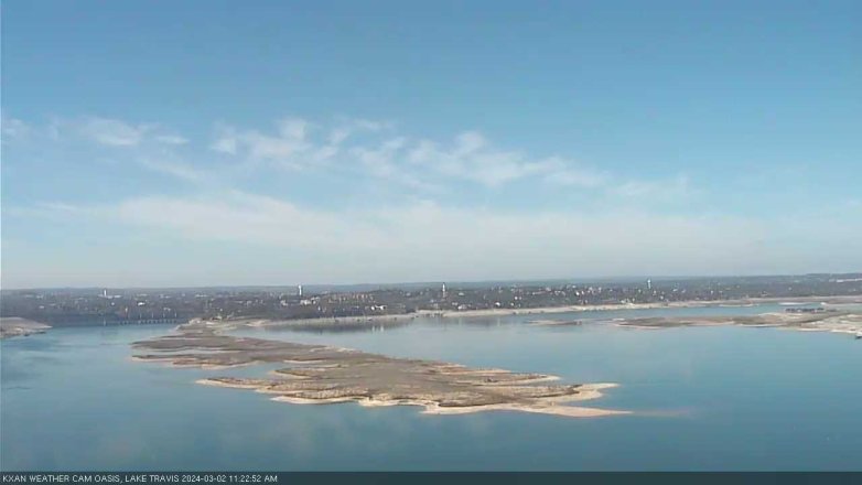 Lake Travis webcam, March 2, 2024 11:25 AM CT