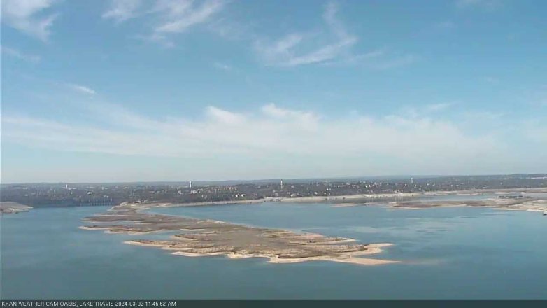 Lake Travis webcam, March 2, 2024 11:45 AM CT