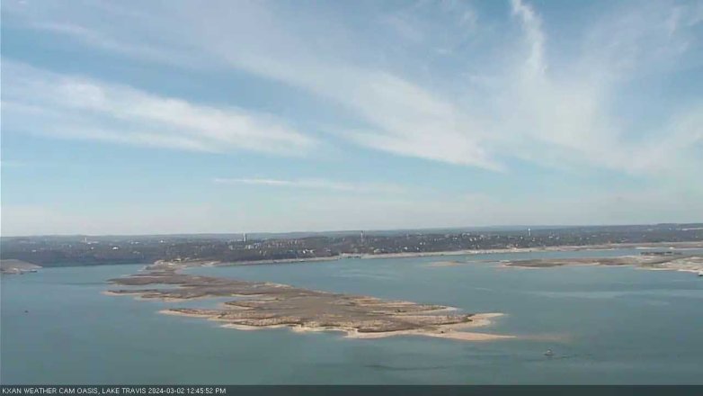Lake Travis webcam, March 2, 2024 12:45 PM CT